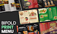 design professional and modern print menu, food menu, price list