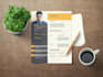 create a modern and professional cv design with photoshop cc