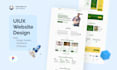 design a modern website UI in figma with prototype and design system