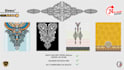 make textile suit seamless pattern design and embroidery