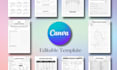 design canva customization KDP low content book interior template