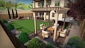 design layout 2d, landscape garden, backyard, pool