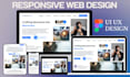design nft landing page, website mockup, homepage design and figma redesign