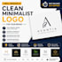 design a clean minimalist logo for your brand