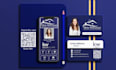 design clickable digital business card, physical card, and vcard with  qr code