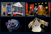create 3d trade booth,exhibition stand,televition set design