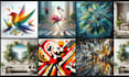design a bulk ai art and enhance with photoshop