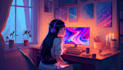 create loop animated illustration and lofi animated paintings