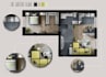 draw a 2d colored floor plan