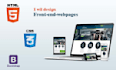 design website pages HTML CSS bootstrap