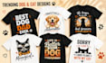 create custom pet t shirt designs for etsy printify and pod stores