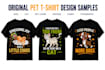create custom pet t shirt designs for etsy printify and pod stores