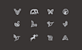 design a flat bird or animal logo