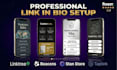 set up linktree bio link landing page for social media