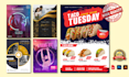 design modern restaurant menu, food menu, digital menu board