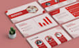 design modern sales deck, investor pitch deck, sales presentation slide deck