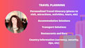 make your personalized travel itinerary