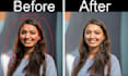 remove flyaway hairs, stray hairs ,blemishes, extend background