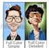 draw digital caricature portraits from photos