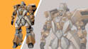 draw amazing character mecha robot illustration