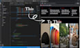 be your front end developer using HTML, CSS and javascript