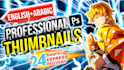 design attractive clickbait amazing youtube thumbnail