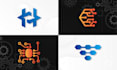 design a unique and futuristic tech logo
