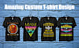 do amazing custom t shirt design 24 hours 7 days