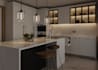 do kitchen interior design to 3d model and render