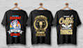 do trendy graphic t shirt design and custom t shirt illustration