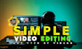 simple youtube video editing or social media video editing
