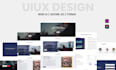 design landing page website UI UX in adobe xd, figma