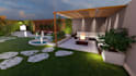 design backyards, gardens, patio, pool and do 3d rendering