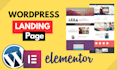 design wordpress landing page on elementor