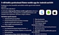 build a professional flutter mobile app for android and ios with clean UI