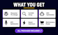 build a professional wordpress website with elementor pro an SEO, aeo, GEO ready