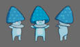 create a 3d character with 2d style