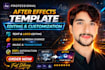 professionally customize your after effects template