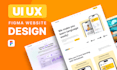 do web uiux design website design in figma, adobe xd or PSD