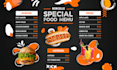 create professional restaurant and food menu design