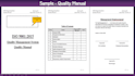 develop iso 9001 quality management system documentation