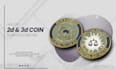 do 2d with 3d render coin design