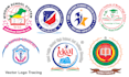 do manual vector tracing logo immediately