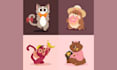 draw 2d vector character illustration for you