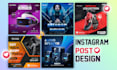 design social media post, creative facebook ads design, instagram ads