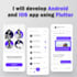 develop android and IOS apps using flutter