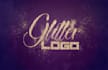 design elegant glitter sparkle girly logo