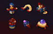 draw cartoon game icons, items, props and assets