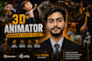 animate your 3d character for games, cinematics and youtube