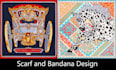 create scarf bandana digital pattern design